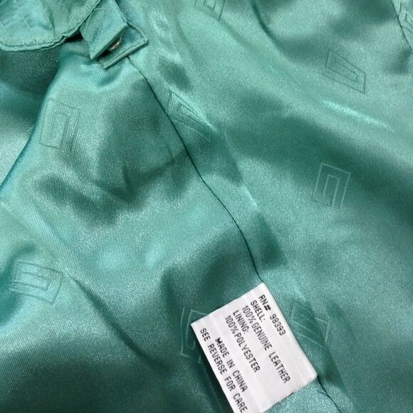 Pamela Mc Coy Vintage Leather Hourglass Blazer Jacket Size XS - Picture 6 of 8